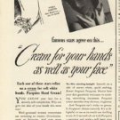1948 Pacquins Hand Cream Ad "Cream for your hands"