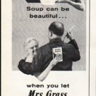 1961 Mrs. Grass Soup Ad "Soup can be beautiful"