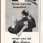 1961 Mrs. Grass Soup Ad "Soup can be beautiful"
