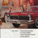 1965 Mercury Comet Ad "more beautiful" ~ (model year 1965)