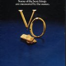 1980 Seagram's V.O. Ad "best things"