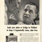 1948 Polident Denture Cleaner Ad "False Teeth?"