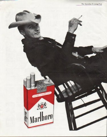 1963 Marlboro Ad "settle back"