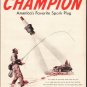 1948 Champion Spark Plugs Ad "America's Favorite Spark Plug"
