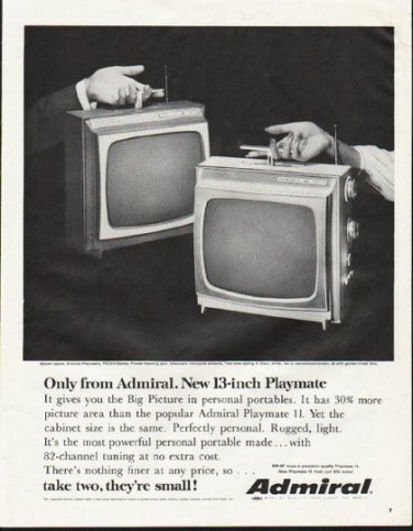 1964 Admiral Television Ad "Only from Admiral"