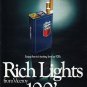 1980 Viceroy Cigarettes Ad "Rich Lights"