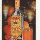 1958 Gordon's Vodka Ad "never overshadows"