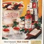 1961 Old Crow Bourbon Whiskey Ad "historic Old Crow"