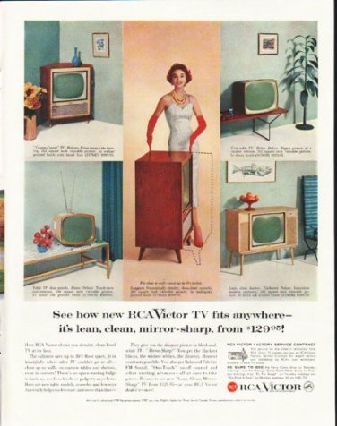1958 RCA Victor Ad "See how new"