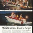 1958 Johnson Outboard Engine Ad "quiet as the night"
