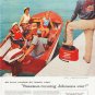 1957 Johnson Outboard Engine Ad "Go Fully Loaded"
