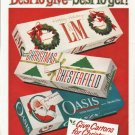 1958 Liggett & Myers Tobacco Company Ad "Best to give"