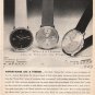 1961 Mido Watch Ad "Variations On A Theme"