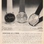 1961 Mido Watch Ad "Variations On A Theme"