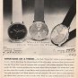 1961 Mido Watch Ad "Variations On A Theme"