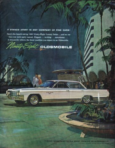 1963 Oldsmobile Ad "It Stands Apart" ~ (model year 1963)