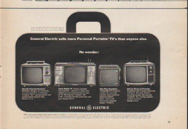 1965 General Electric Ad "Personal Portable"