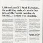 1965 Members New York Stock Exchange Ad "1,200 stocks"