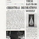 1964 American Home Christmas Ad "Christmas Decorations"