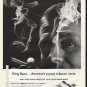 1961 King Sano Cigarettes Ad "purest tobacco taste"