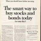 1961 Members New York Stock Exchange Ad "smart way"