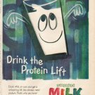 1961 American Dairy Association Ad "Protein Lift"