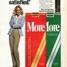 1980 More Cigarettes Ad "I'm More satisfied"