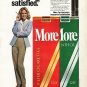 1980 More Cigarettes Ad "I'm More satisfied"