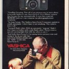 1980 Yashica Camera Ad "Goodbye focusing"