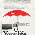 1965 Travelers Insurance Ad "You're unique"