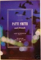 Punk) Patti Smith Mint op '96 Warfield Concert Limited Edition Poster
