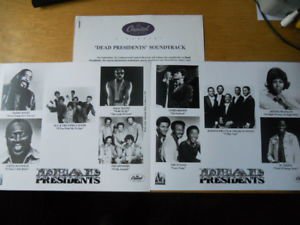 R&B) Dead Presidents Mint op '95 Press Kit-2 Photos. Sly - Aretha