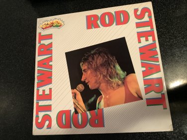 Faces) Rod Stewart Self Titled New op '80s Italy Super Star Series LP + Booklet