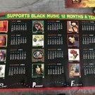 pgd 1991-1992 supports black music month rare promo poster