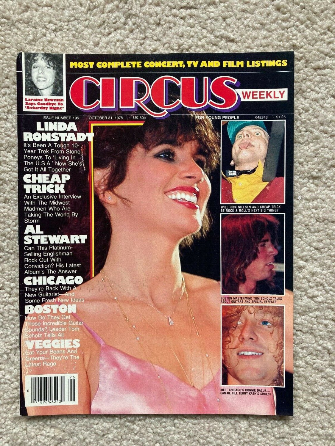 circus magazine october 1978 - ronstadt boston cheap trick