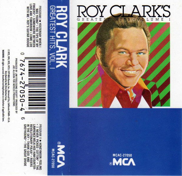Country) Roy Clark Greatest Hits Vol. 1 VG+ '75 Cassette