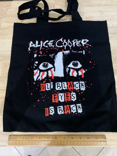 Alice Cooper NEW VIP tote bag 2019 Ol' Black Eyes ... Tour discontinued