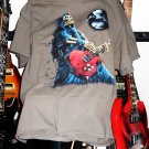 reaper skeleton with les paul new 2xl tee discontinued - heavy metal dio
