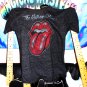 rolling stones tongue logo 2010 official M distressed tee