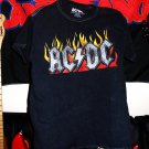 ac dc flames logo 2021 official mdse new XS tee - angus hard rock-thunderstruck ac dc mdse