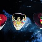authentic jimi hendrix - dunlop 3 used heavy guitar picks .96mm - axis gypsys