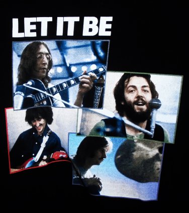 beatles let it be L vintage tee - lennon ringo revolver help imagine love