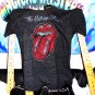 rolling stones tongue logo 2010 official girls WOMAN distressed tee - angie hot rocks