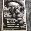peter tosh reggae birthday concert poster 1997 - roots rock rasta jah mystic man