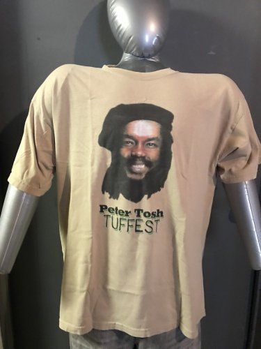 peter tosh tuffest vintage 2000s L reggae tee - wailers vampire jah roots rock