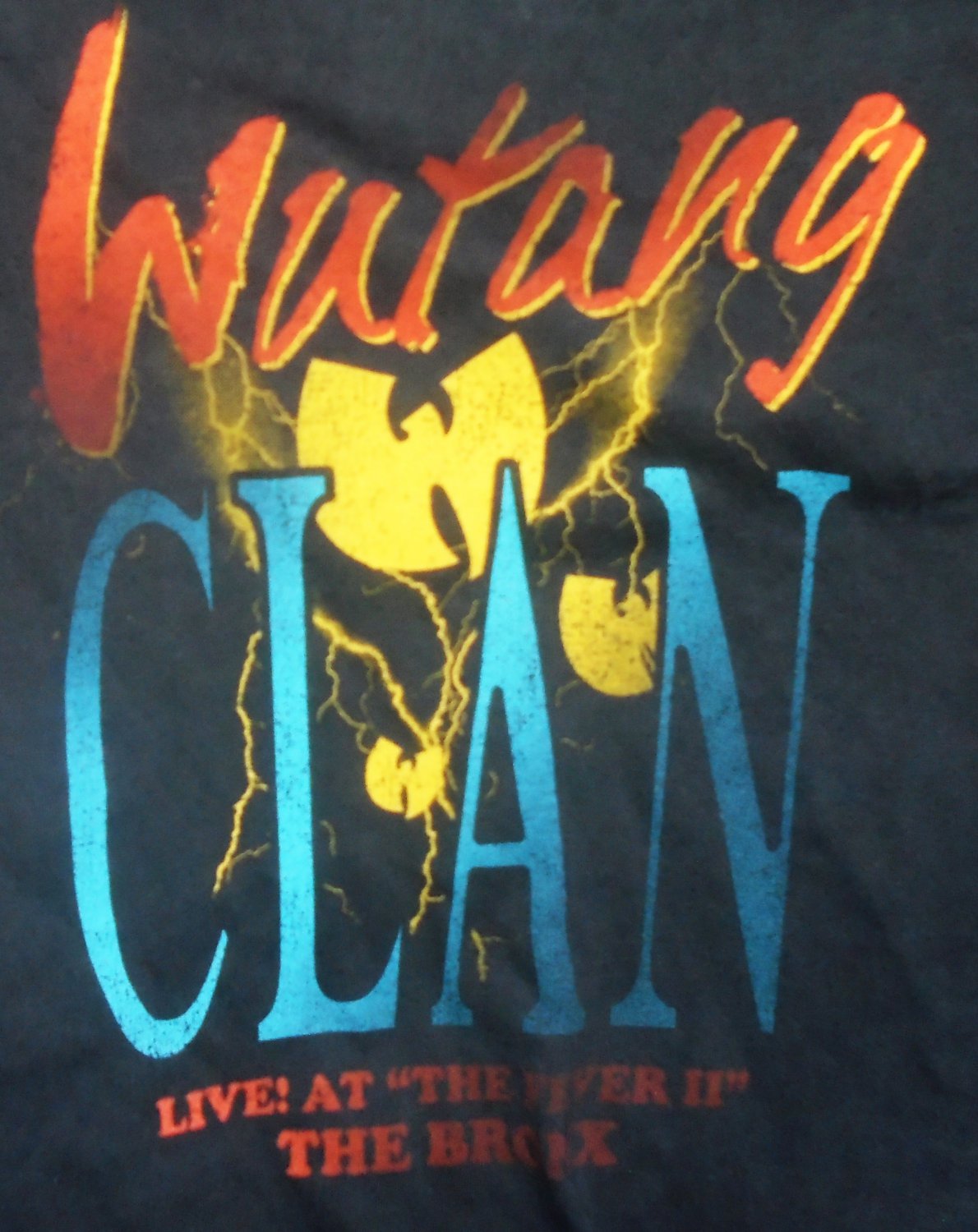 wu tang clan live at the fever ll bronx ny xs official tee - rap hip hop shame