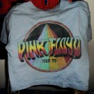 pink floyd tour 73 vintage early 2000s M women crop top tee - madcap syd barrett meddle