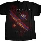 journey departure reissued gildan 1980s logo tee - steve perry escape lights