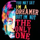 john lennon you may say i'm a dreamer MINT vintage M tee - beatles yoko imagine epiphone guitar