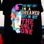john lennon you may say i'm a dreamer MINT vintage M tee - beatles yoko imagine epiphone guitar